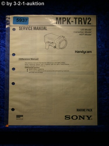 Manuale servizio sony mpk - sony,