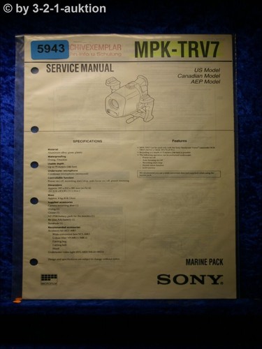 Sony manuale servizio - servizio, mpk
