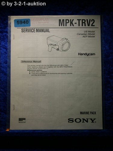 Manuale servizio sony mpk - manuale,