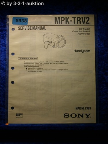 Manuale servizio sony mpk - servizio,