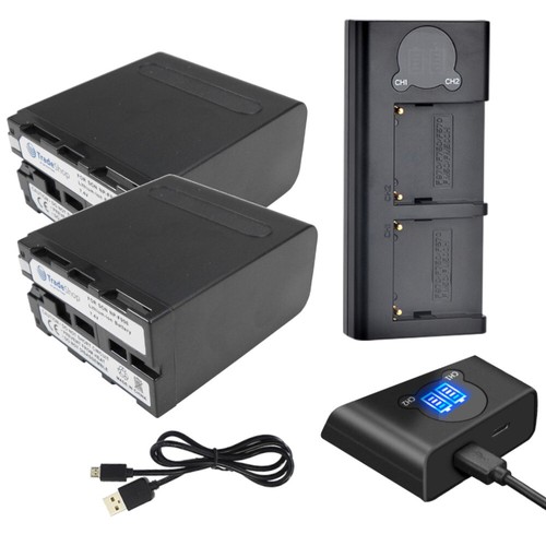 Caricabatteria doppio lcd - +, 2x
